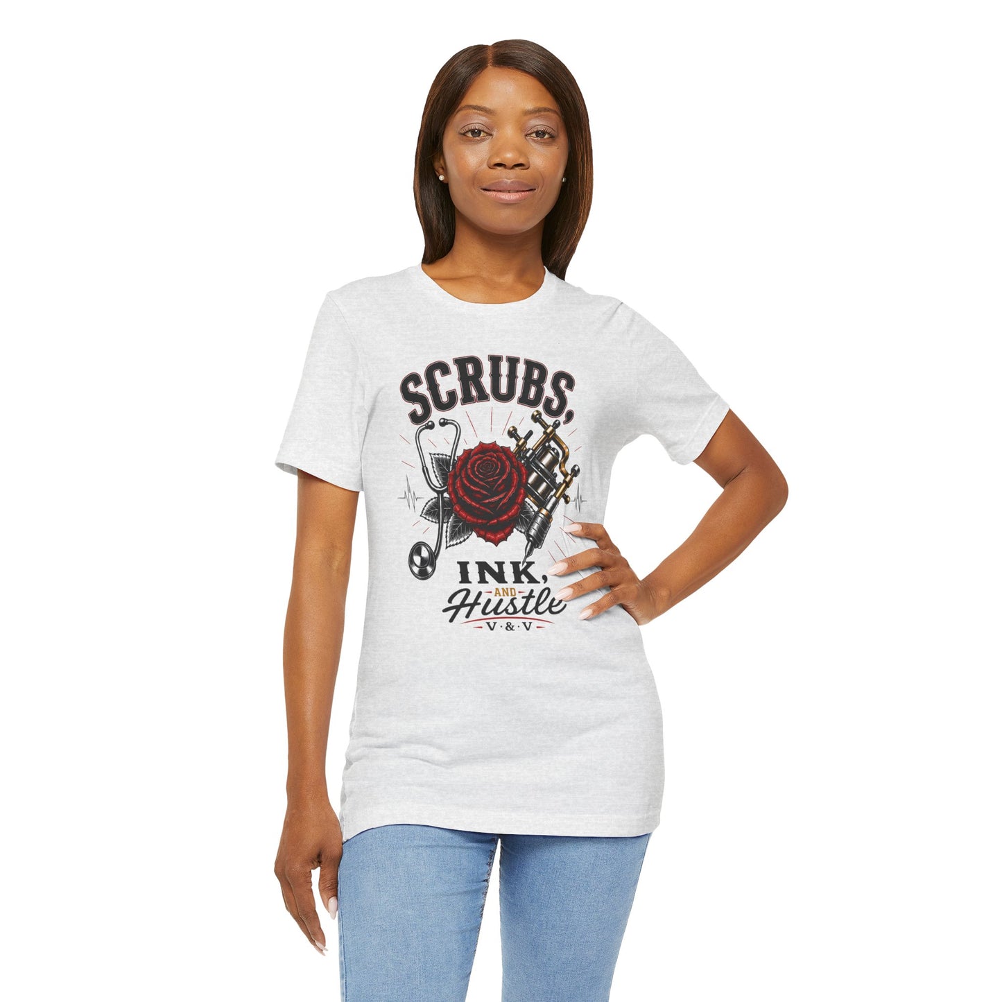 Scrubs. Ink. Hustle. Signature tee
