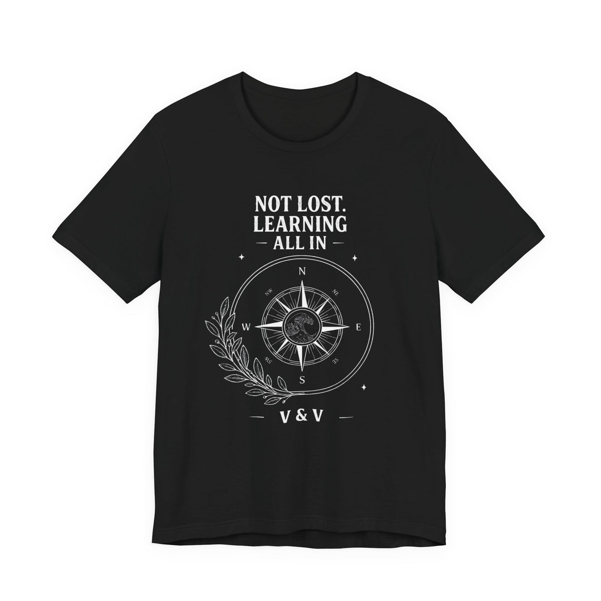 Not Lost. Learning. | ALL IN Tee | Midnight Edition