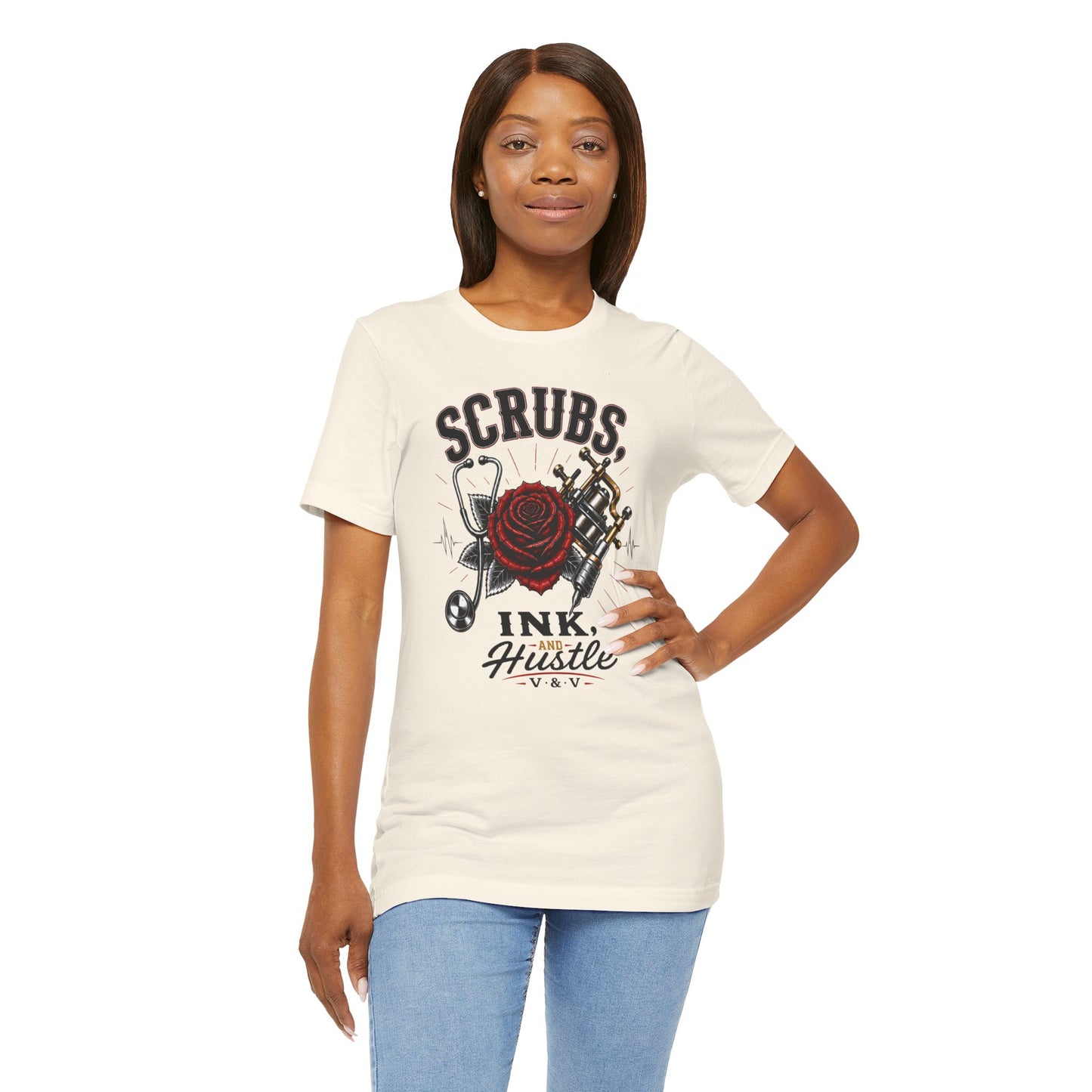Scrubs. Ink. Hustle. Signature tee