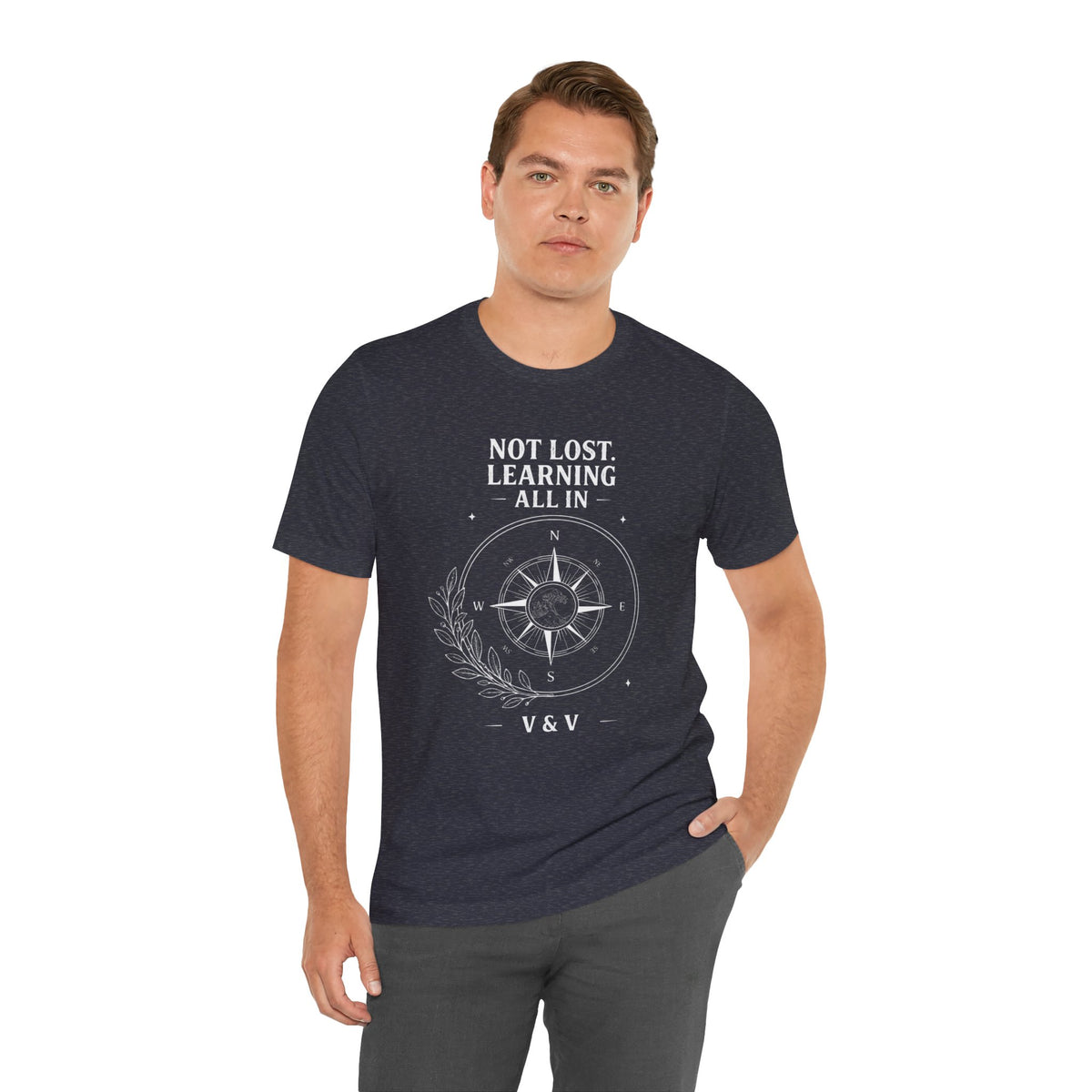 Not Lost. Learning. | ALL IN Tee | Midnight Edition