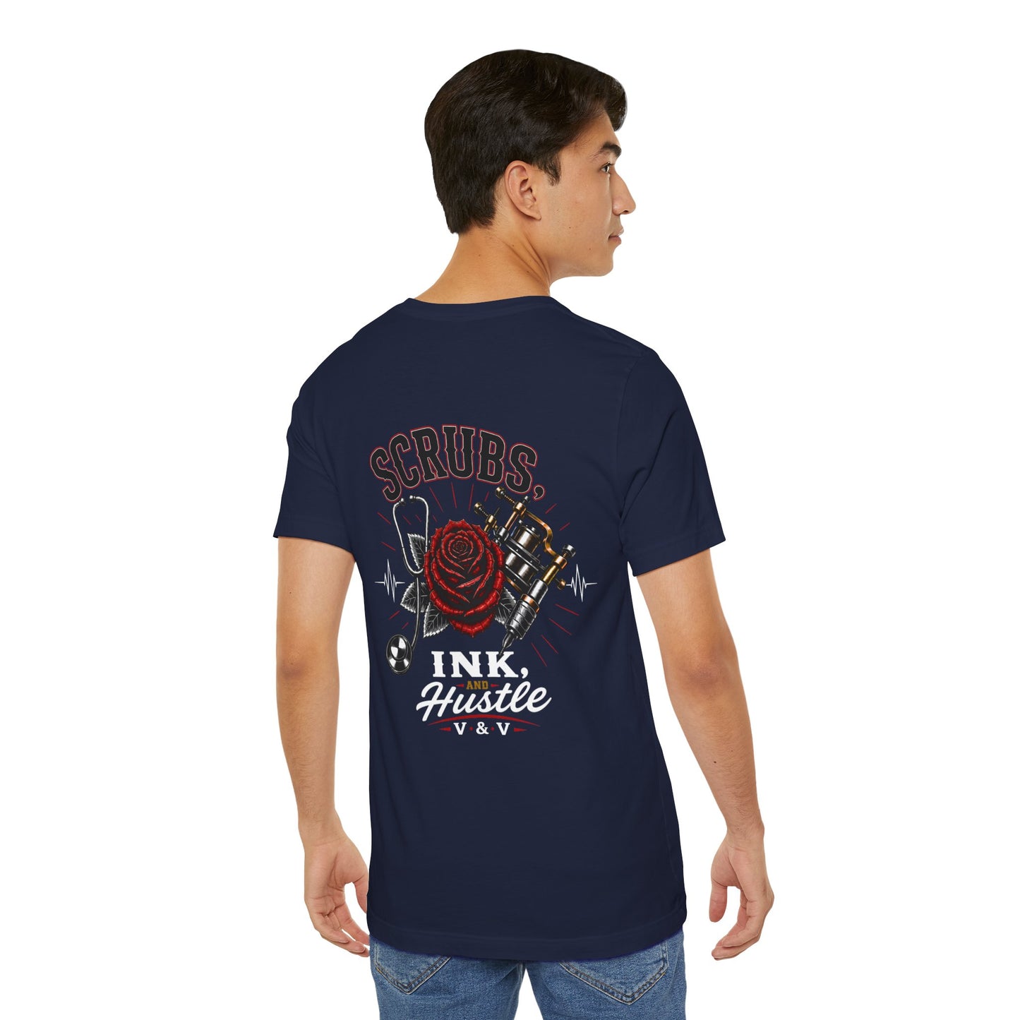 Scrubs Ink Hustle Chest Logo Tee