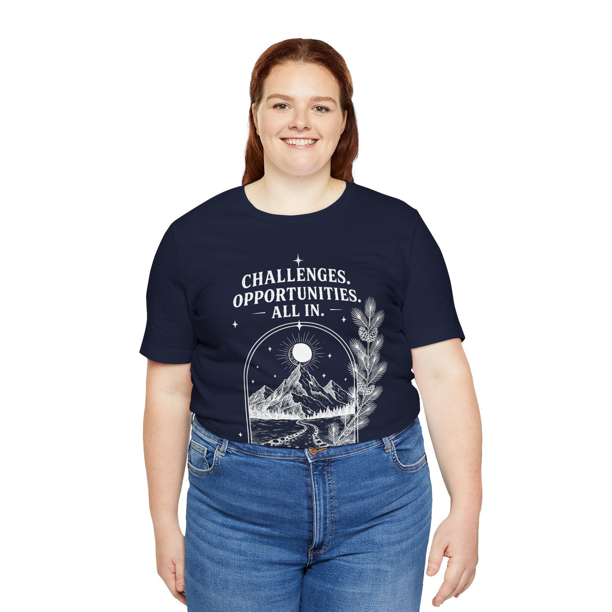 Challenges. Opportunities. | ALL IN Tee | Midnight Edition