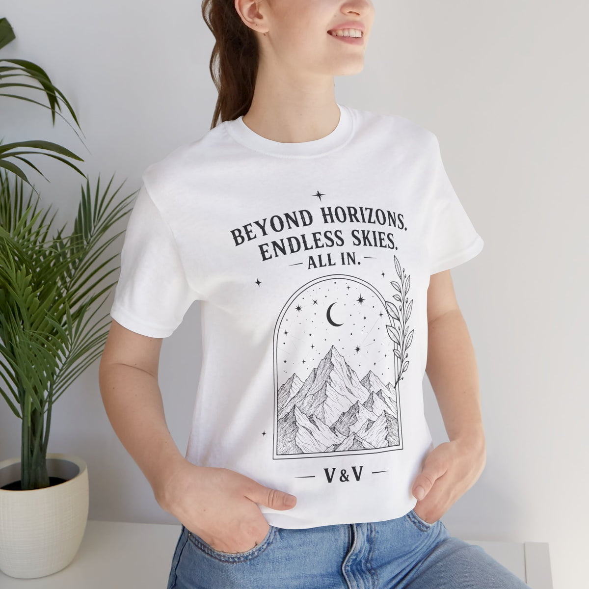 Beyond Horizons. Endless Skies. | ALL IN Tee | Daybreak Edition