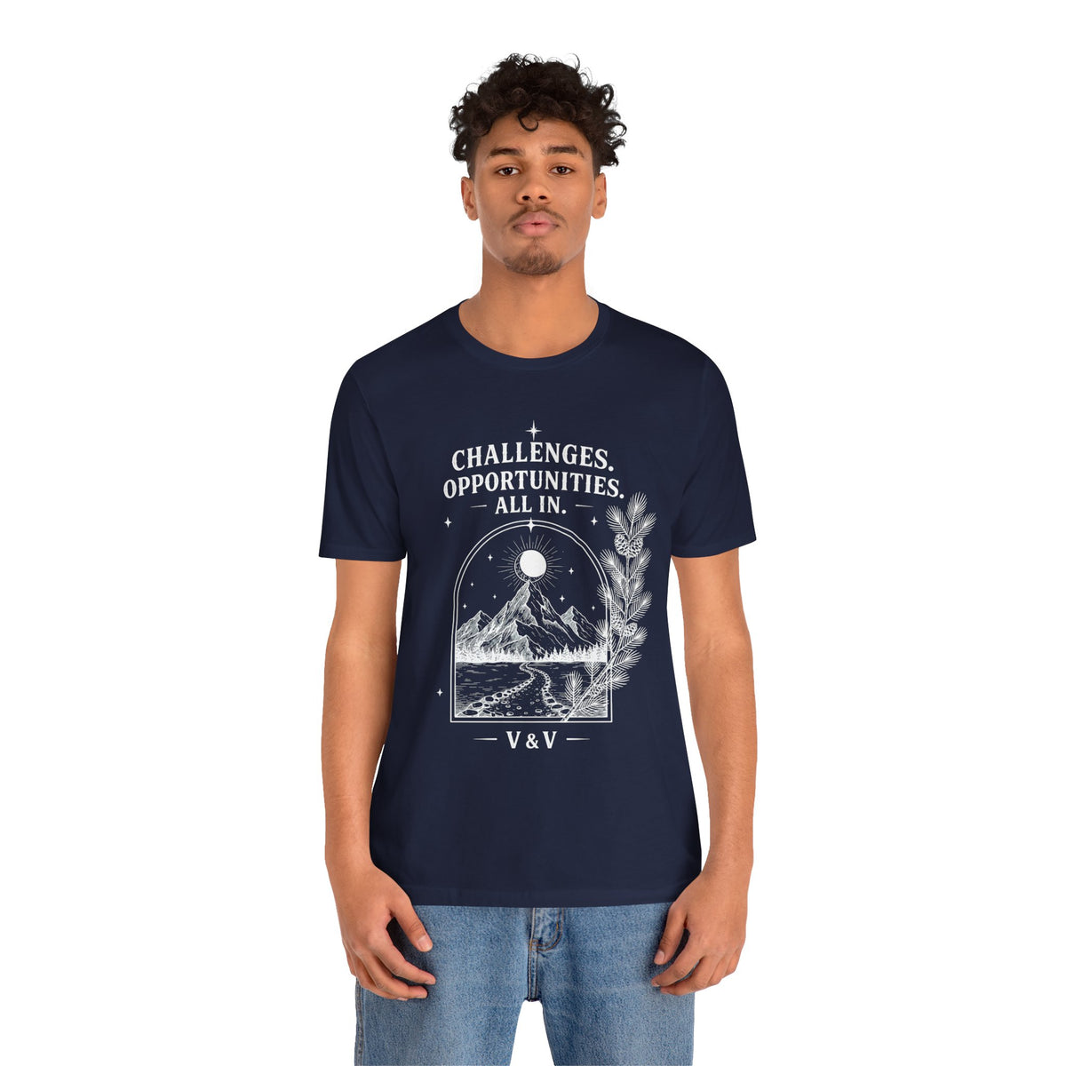 Challenges. Opportunities. | ALL IN Tee | Midnight Edition