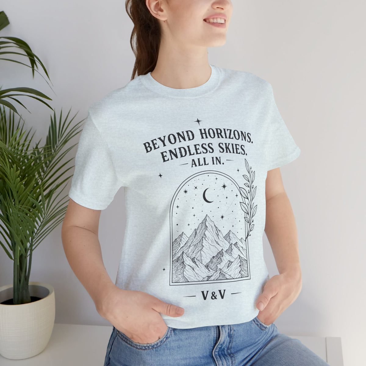 Beyond Horizons. Endless Skies. | ALL IN Tee | Daybreak Edition