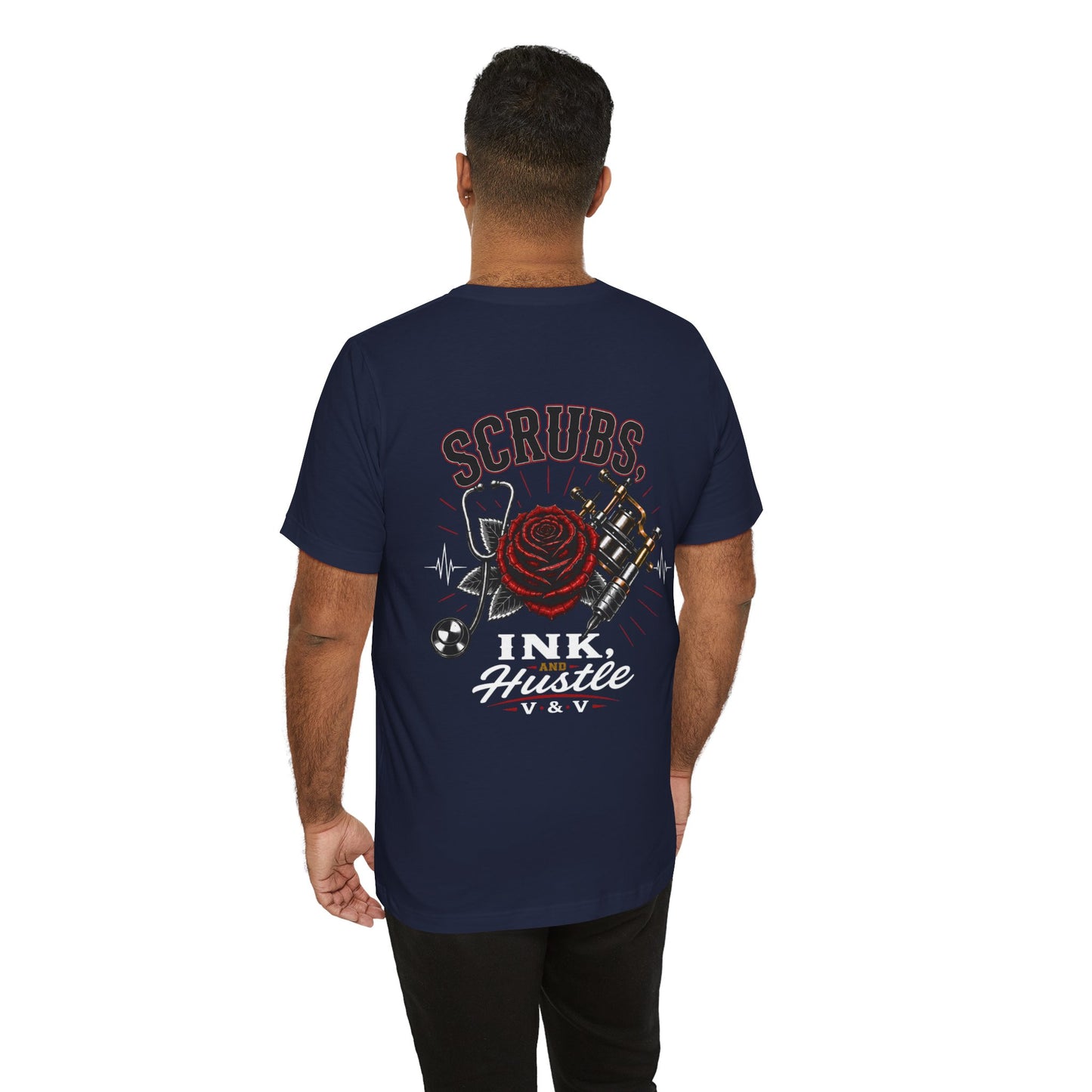 Scrubs Ink Hustle Chest Logo Tee