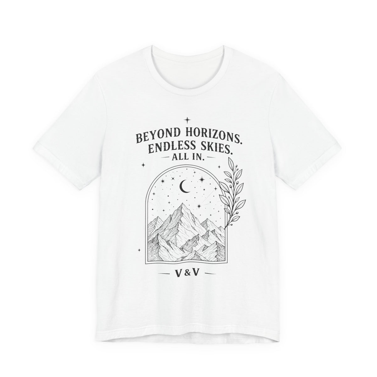 Beyond Horizons. Endless Skies. | ALL IN Tee | Daybreak Edition