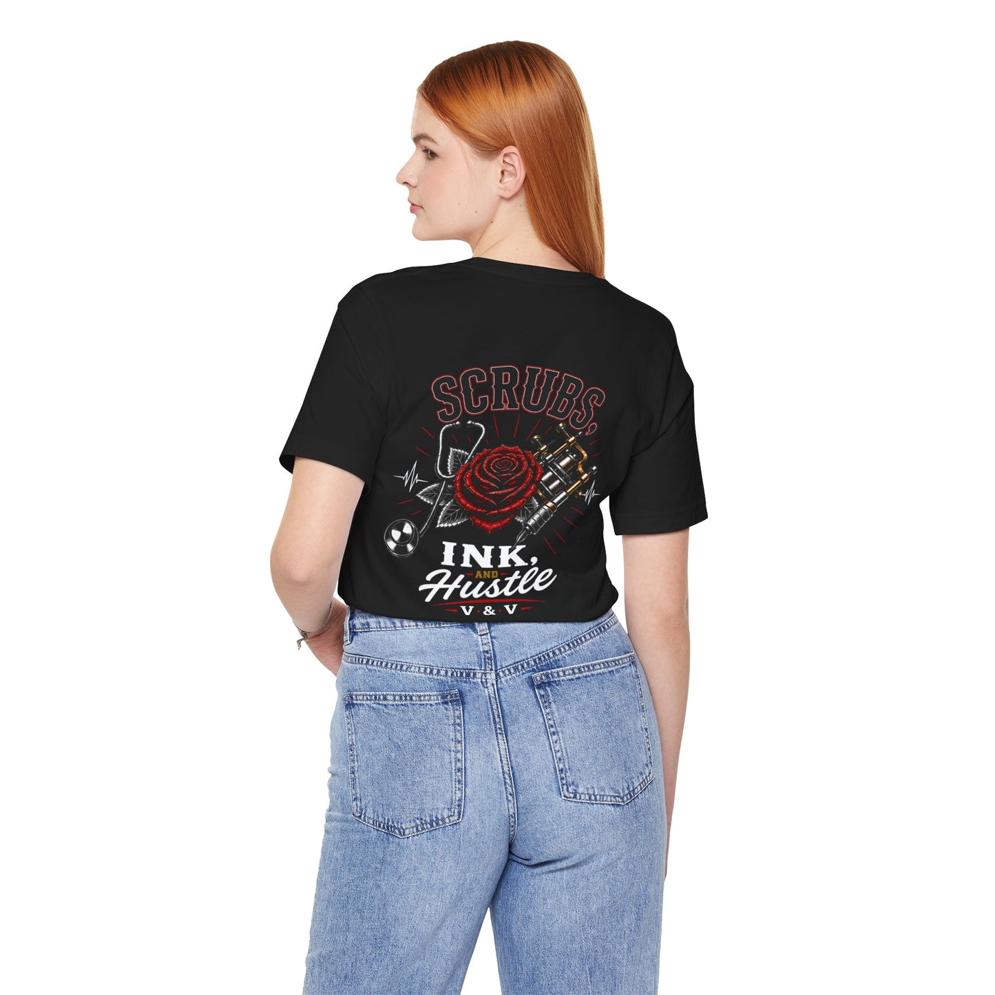 Scrubs Ink Hustle Chest Logo Tee