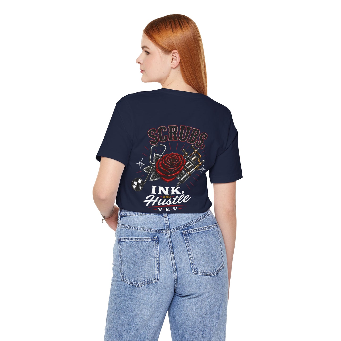 Scrubs Ink Hustle Chest Logo Tee
