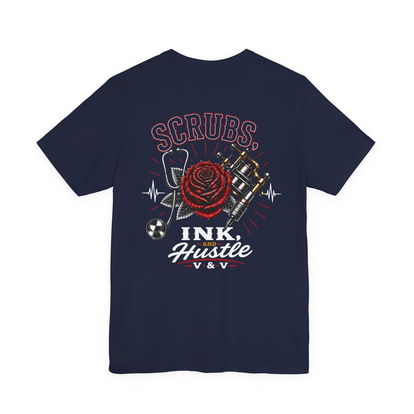 Scrubs Ink Hustle Chest Logo Tee