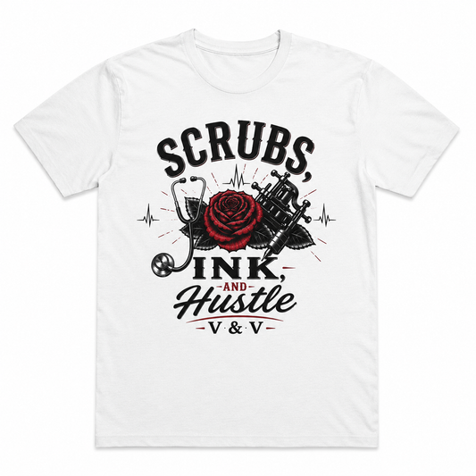 Scrubs Ink & Hustle Tee