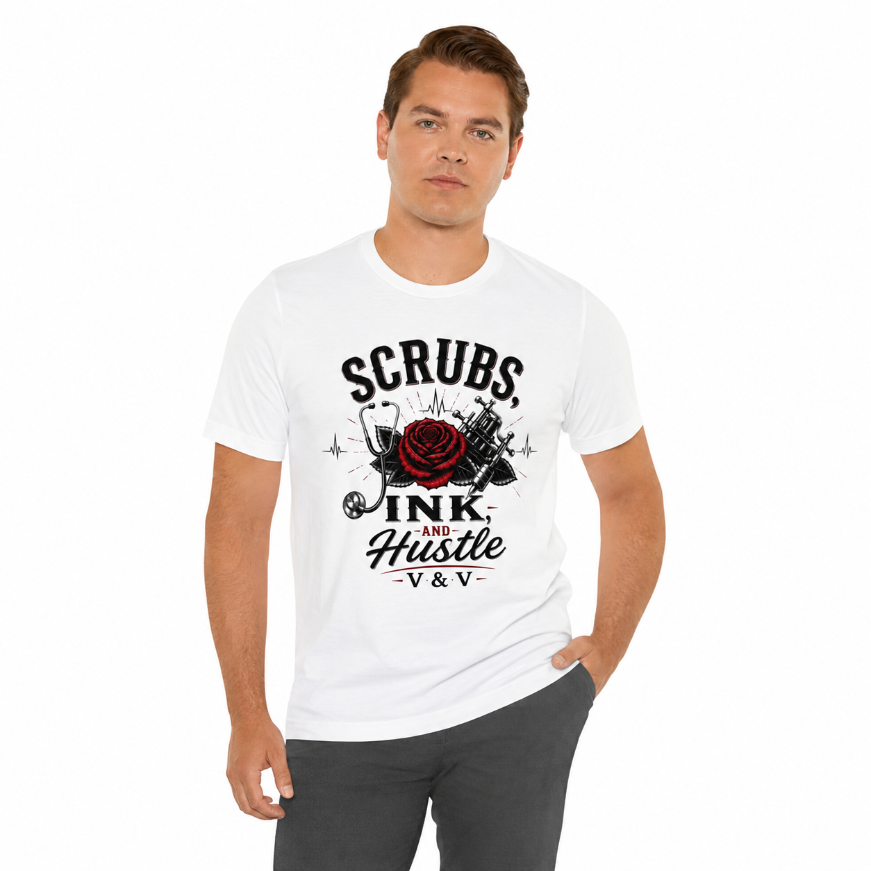 Scrubs Ink & Hustle Tee