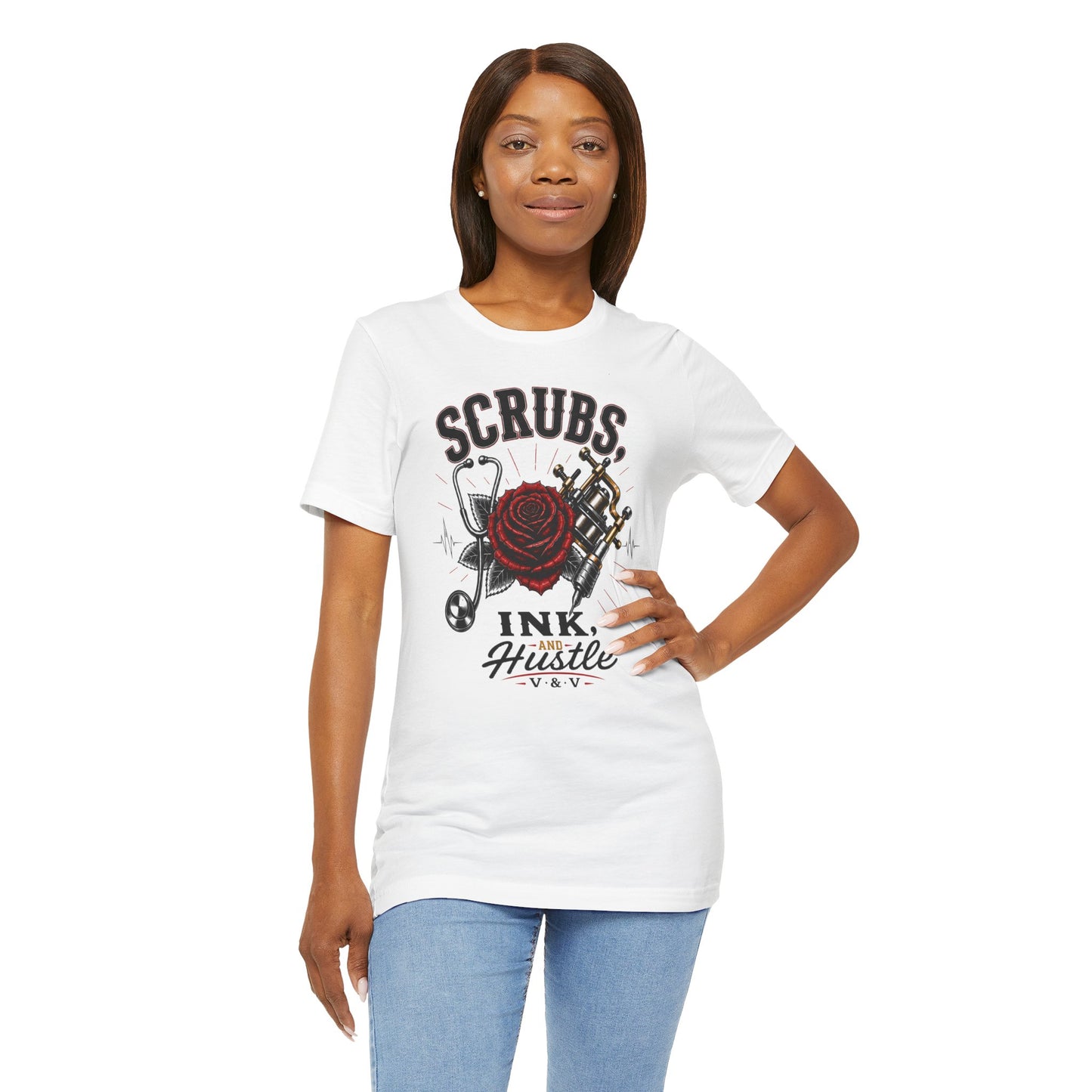 Scrubs. Ink. Hustle. Signature tee