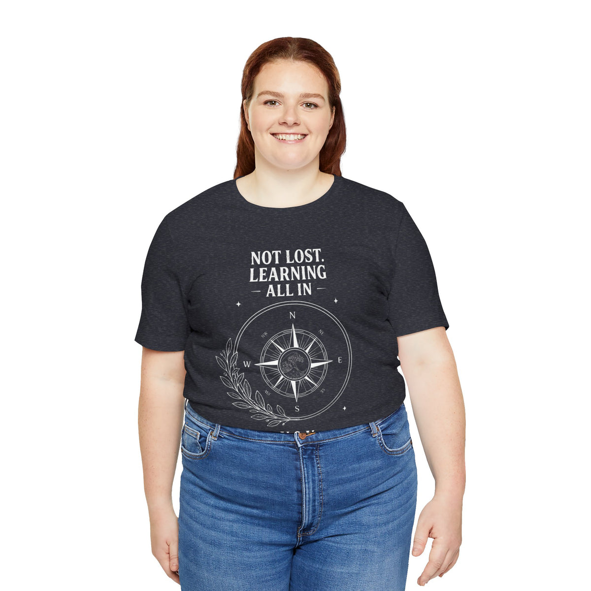 Not Lost. Learning. | ALL IN Tee | Midnight Edition