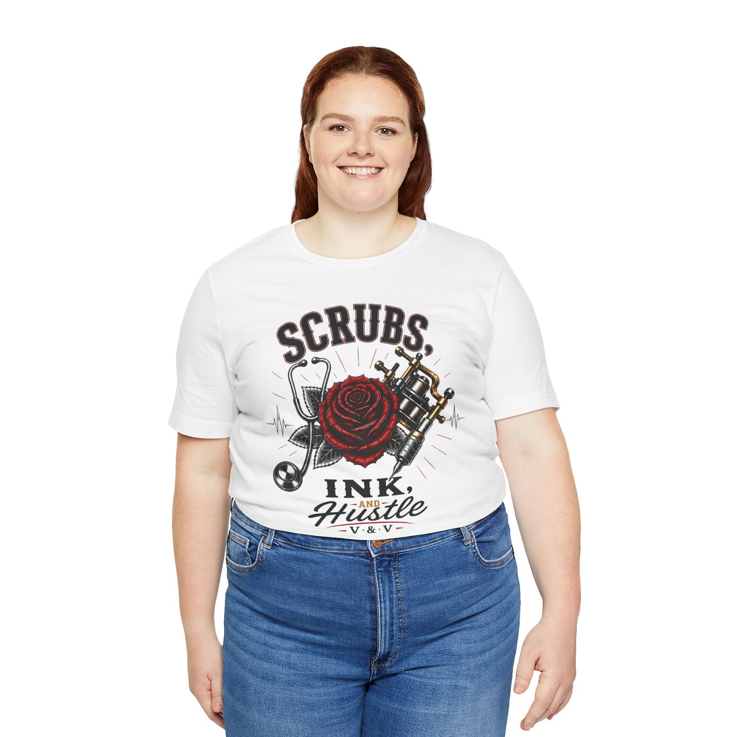 Scrubs. Ink. Hustle. Signature tee