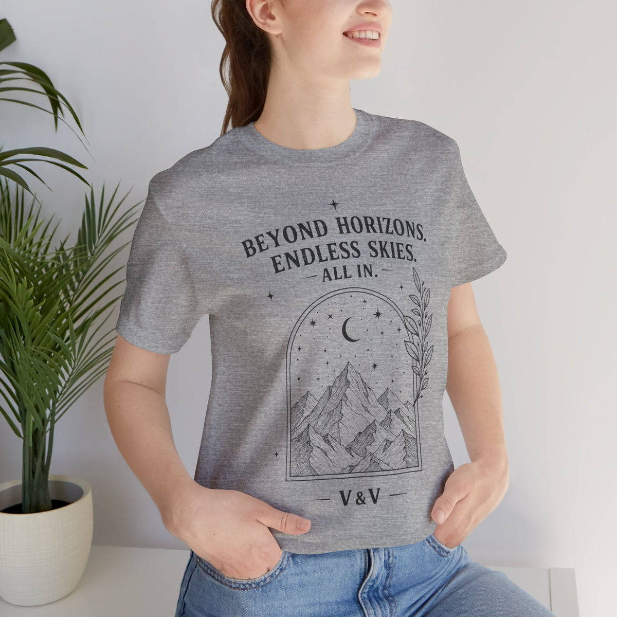 Beyond Horizons. Endless Skies. | ALL IN Tee | Daybreak Edition