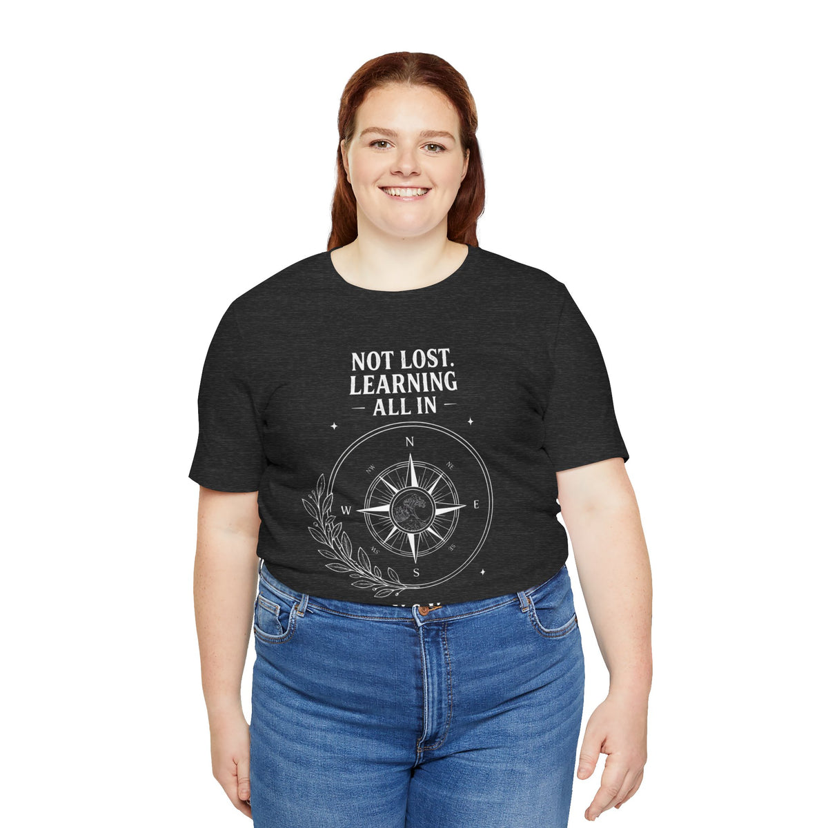 Not Lost. Learning. | ALL IN Tee | Midnight Edition