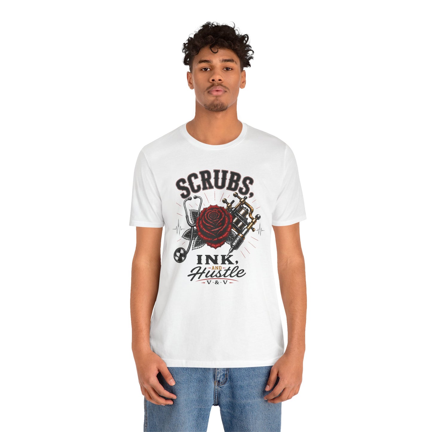 Scrubs. Ink. Hustle. Signature tee