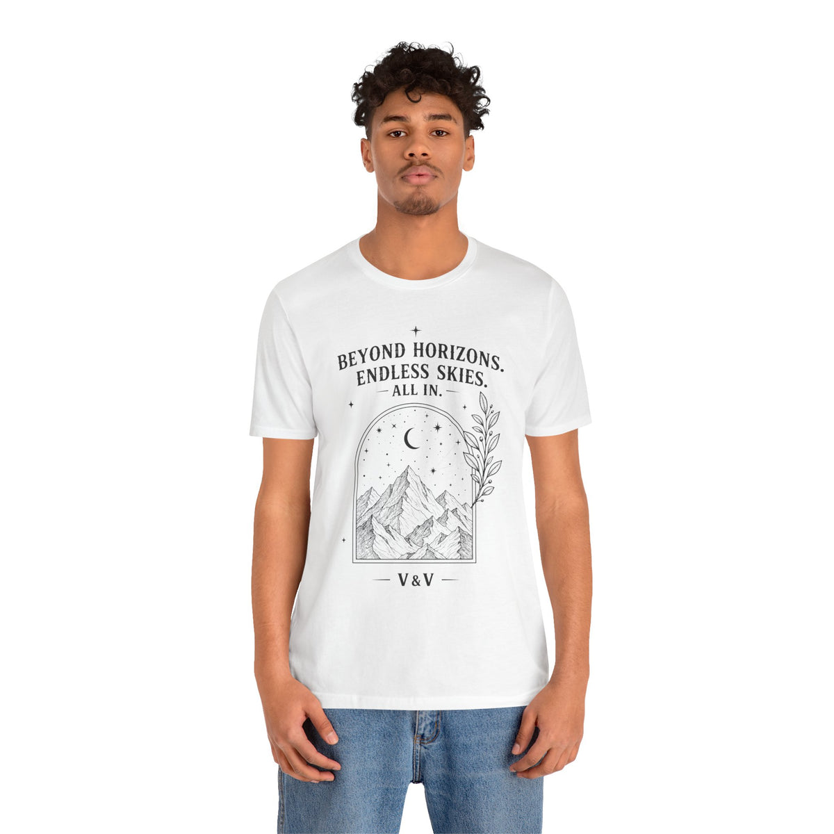 Beyond Horizons. Endless Skies. | ALL IN Tee | Daybreak Edition