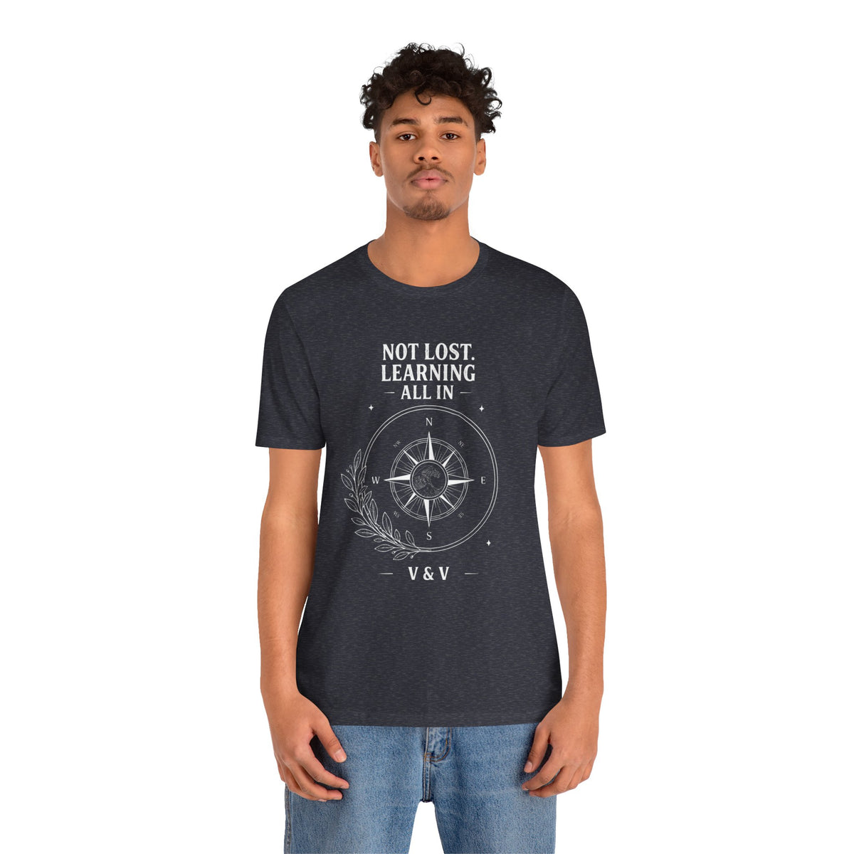 Not Lost. Learning. | ALL IN Tee | Midnight Edition