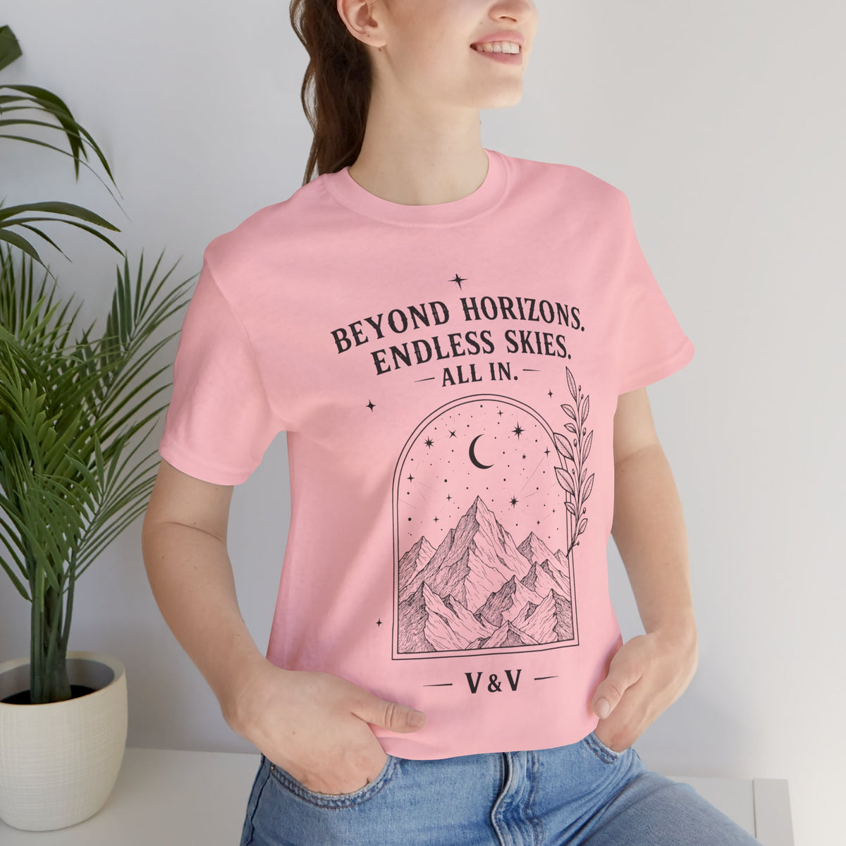 Beyond Horizons. Endless Skies. | ALL IN Tee | Daybreak Edition