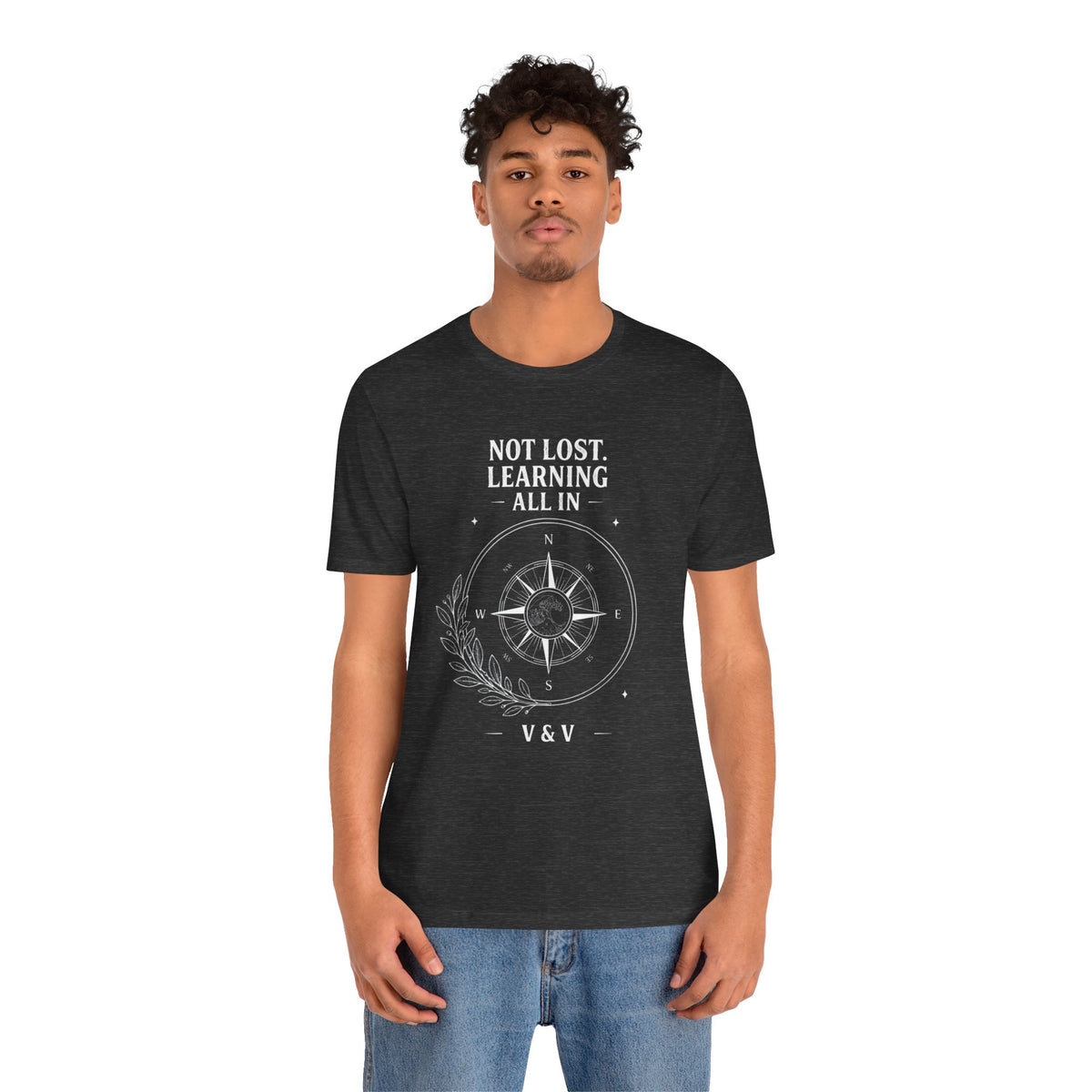 Not Lost. Learning. | ALL IN Tee | Midnight Edition