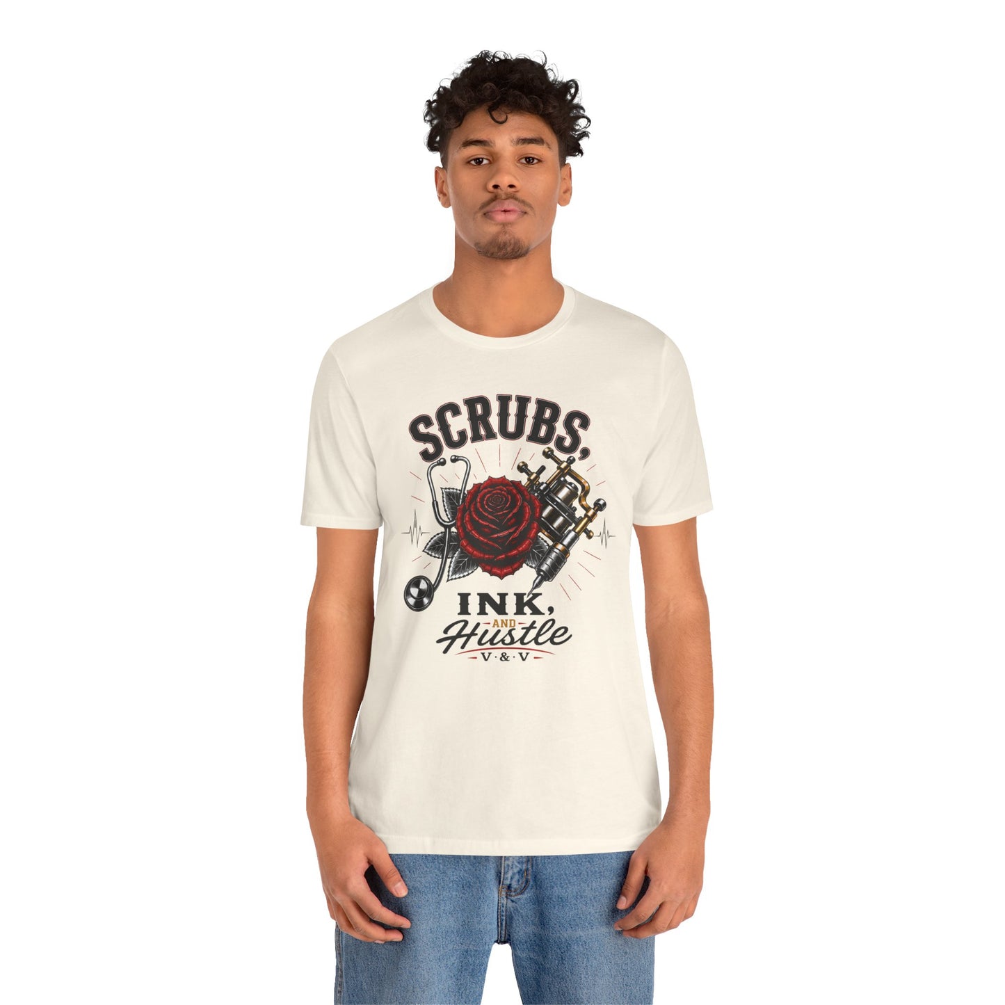 Scrubs. Ink. Hustle. Signature tee