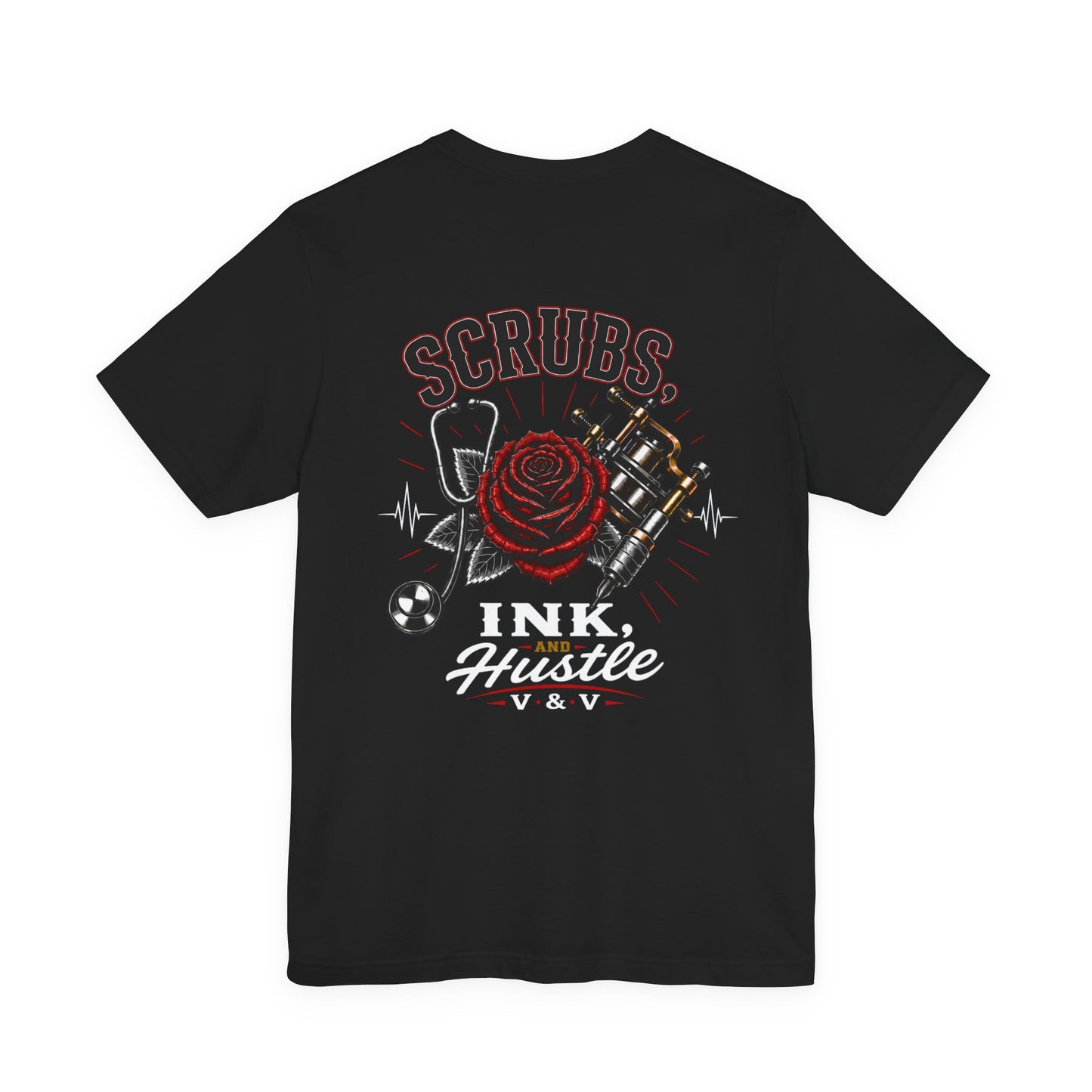 Scrubs Ink Hustle Chest Logo Tee