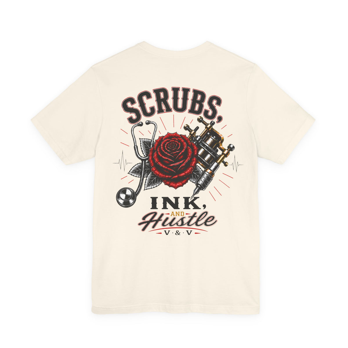 Scrubs Ink Hustle Chest Logo Tee
