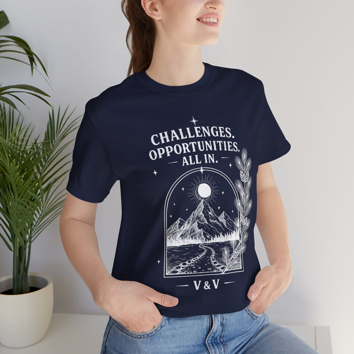 Challenges. Opportunities. | ALL IN Tee | Midnight Edition