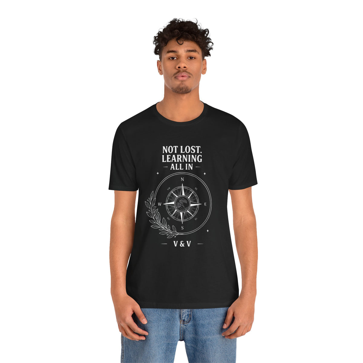 Not Lost. Learning. | ALL IN Tee | Midnight Edition