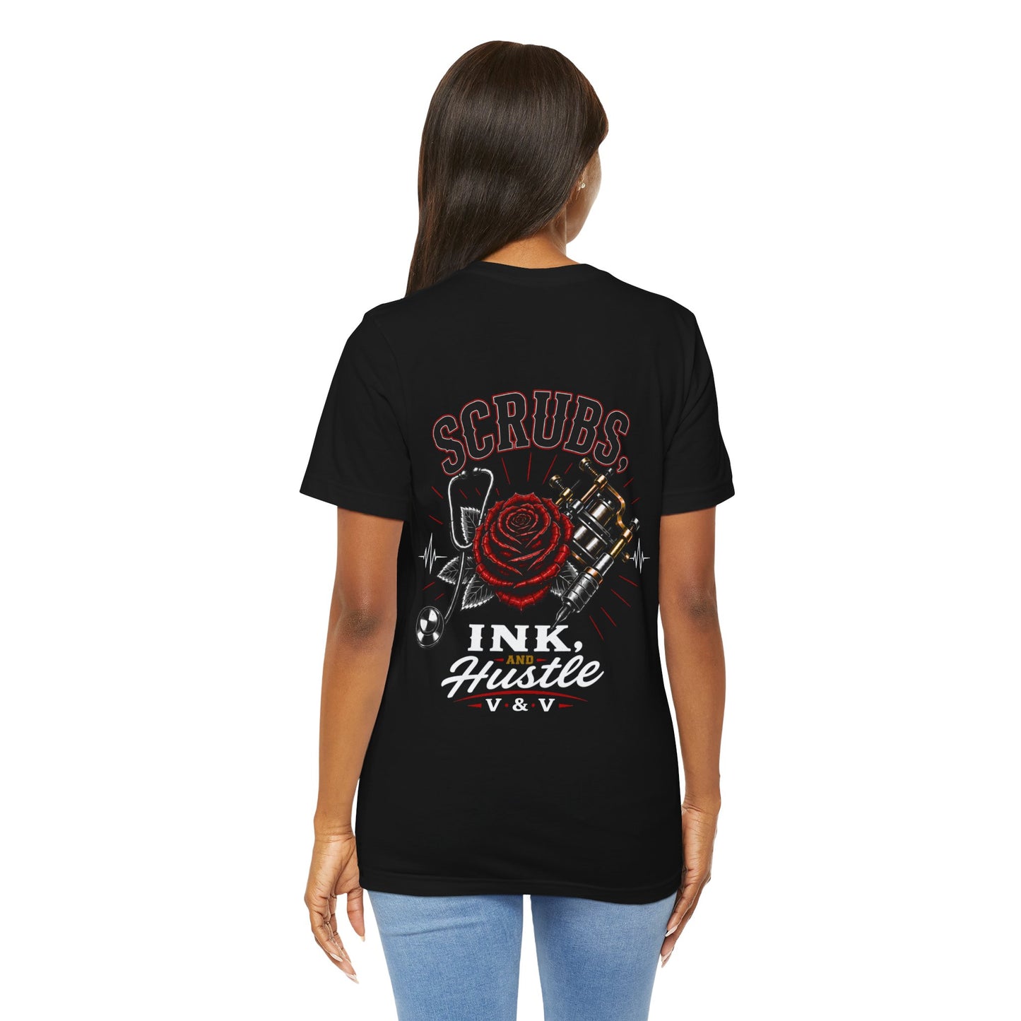 Scrubs Ink Hustle Chest Logo Tee