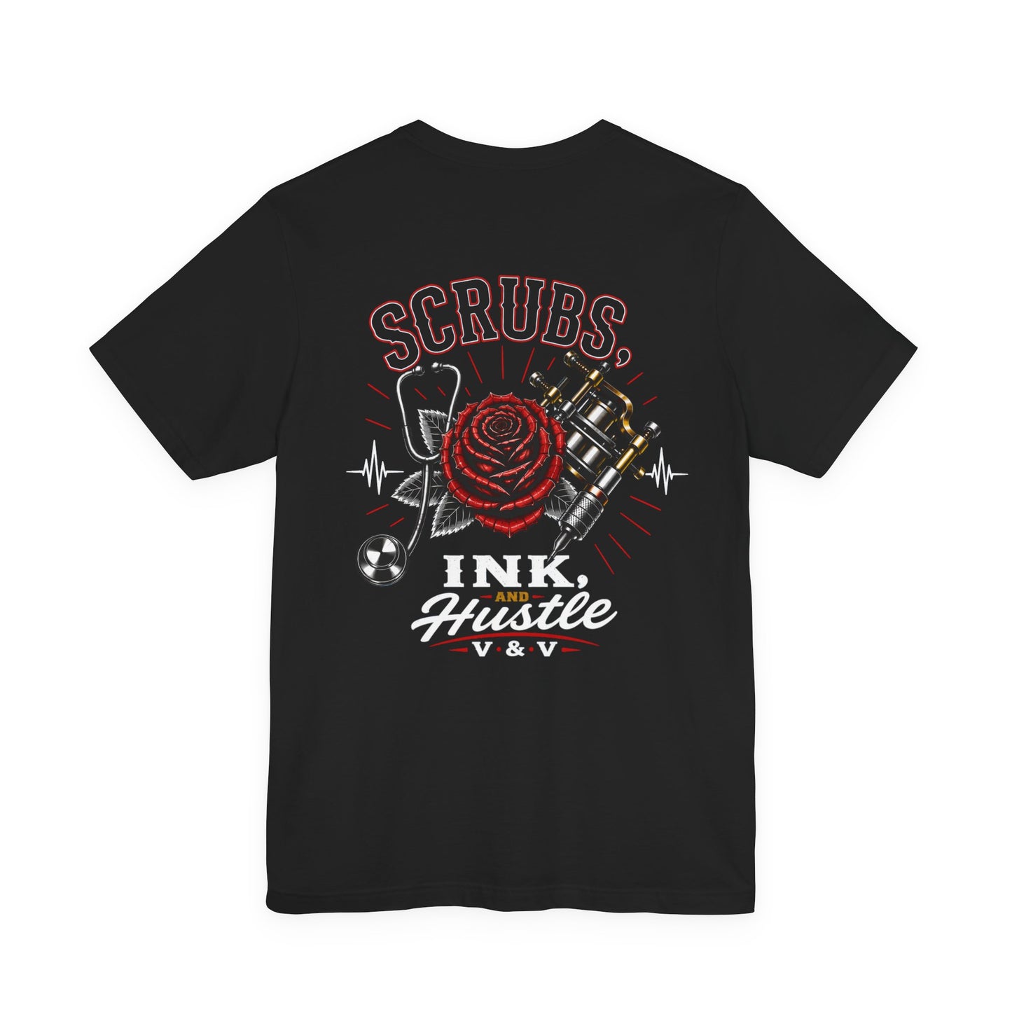 Scrubs Ink Hustle Chest Logo Tee
