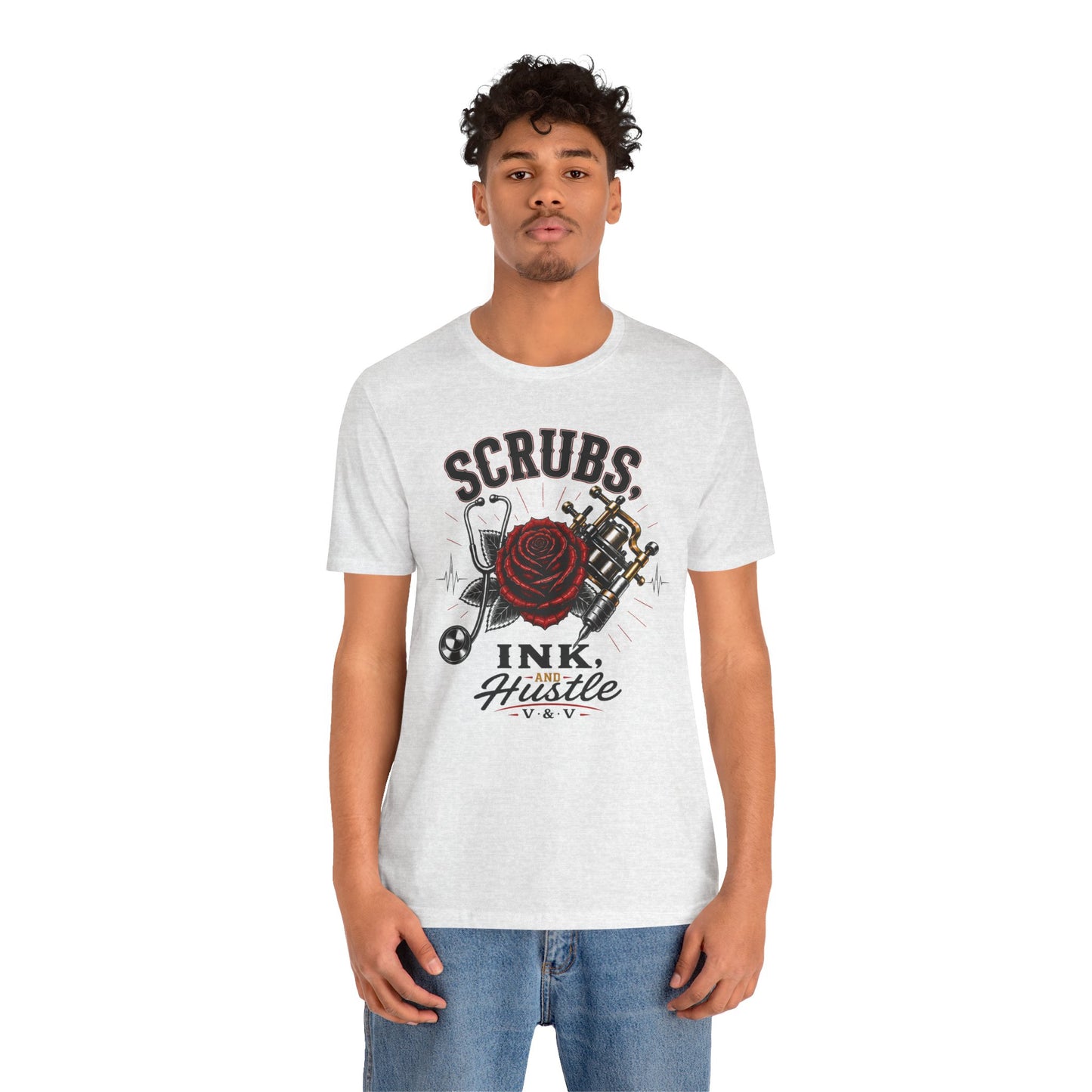 Scrubs. Ink. Hustle. Signature tee