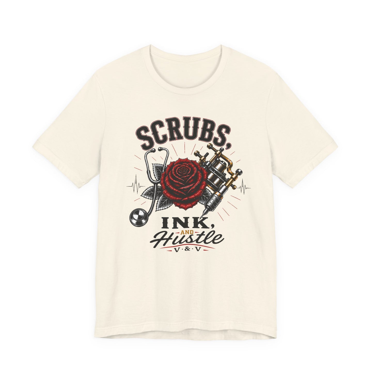 Scrubs. Ink. Hustle. Signature tee