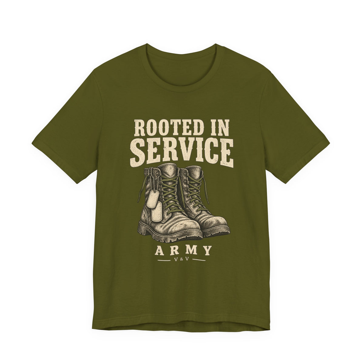 Rooted in Service – Army Tee