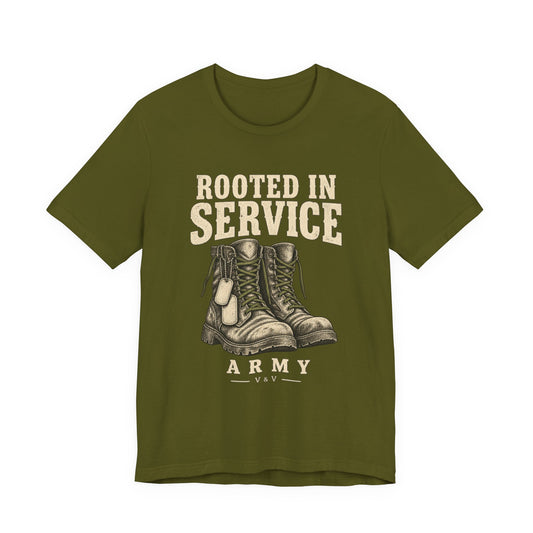 Rooted in Service – Army Tee