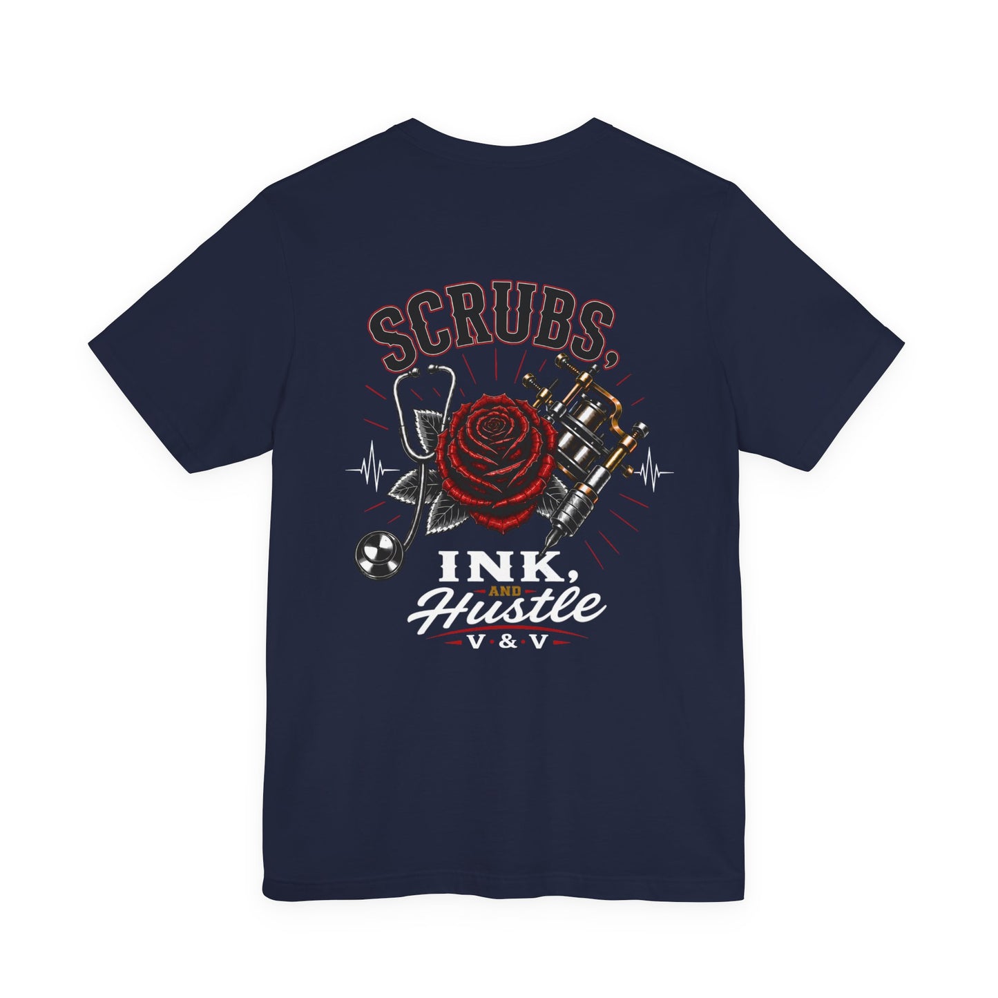 Scrubs Ink Hustle Chest Logo Tee