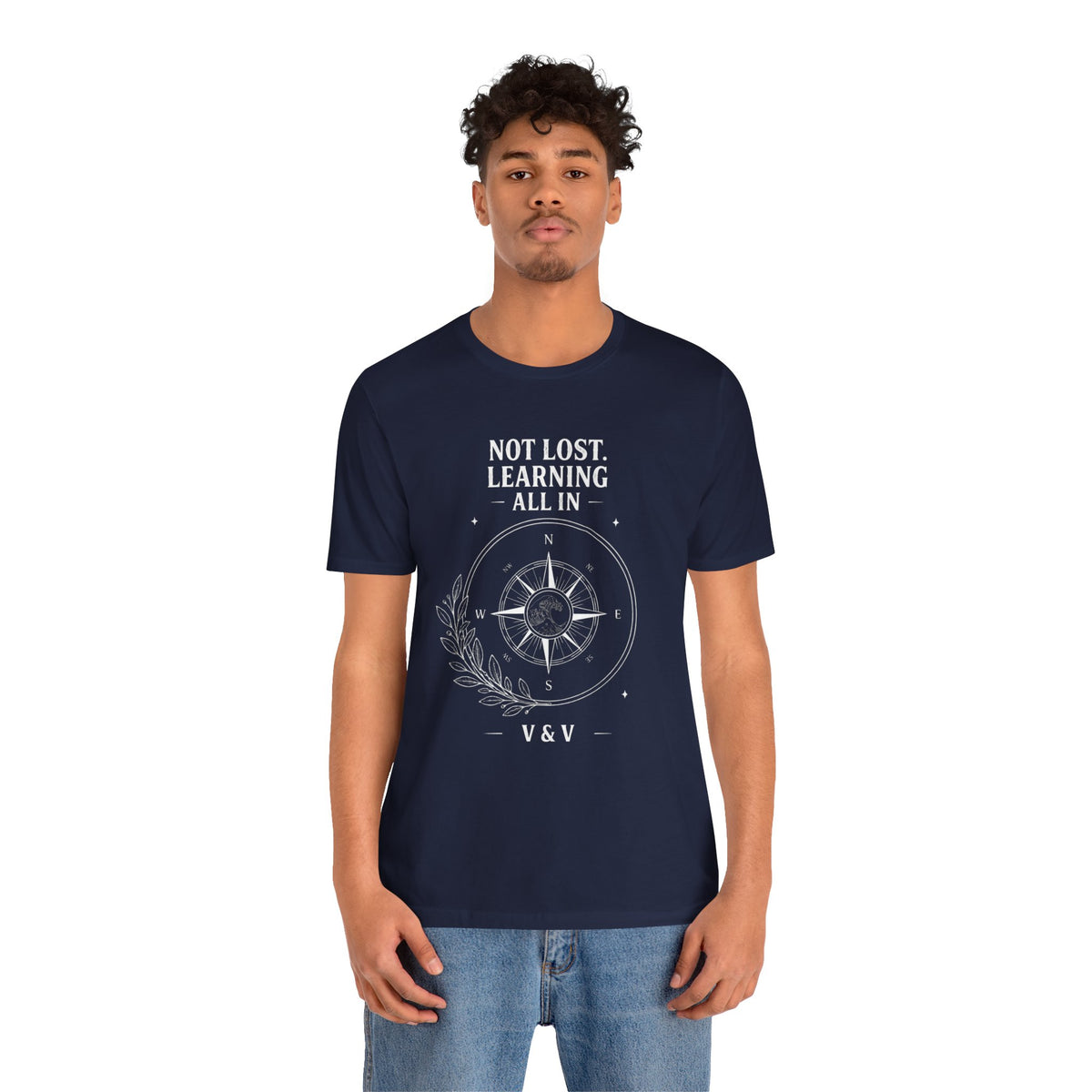 Not Lost. Learning. | ALL IN Tee | Midnight Edition