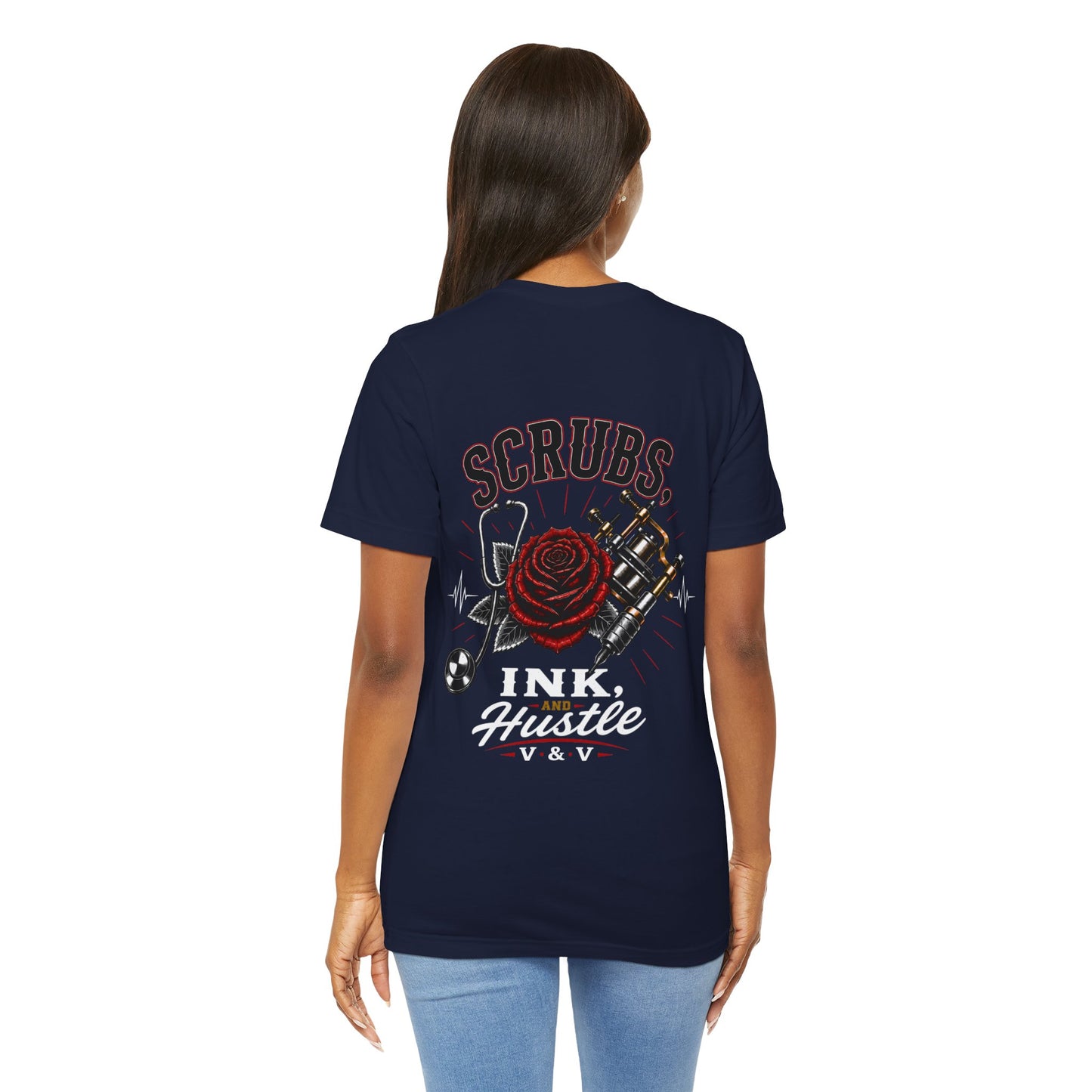 Scrubs Ink Hustle Chest Logo Tee