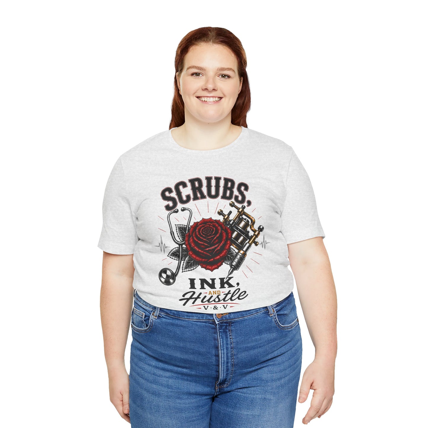 Scrubs. Ink. Hustle. Signature tee